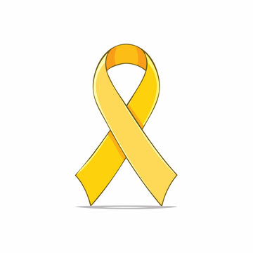 Yellow Awareness Ribbon