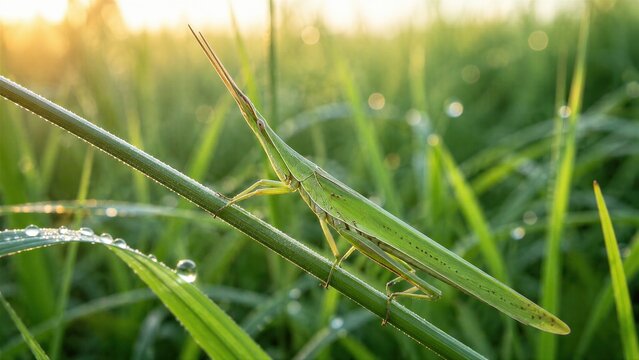 Chinese Long-headed Grasshopper