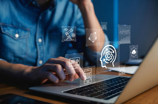 Data driven mindset concept. It involves systematically Collecting big data, analytics and making decisions based on data analysis instead of emotion and intuition. 