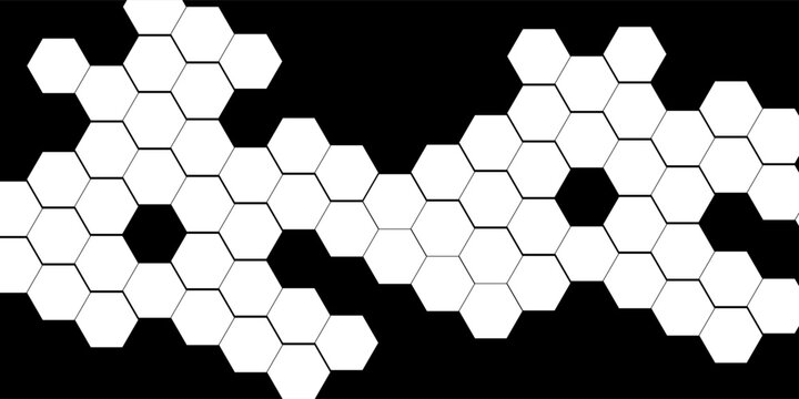 Seamless vector illustration of black and white soccer ball pattern background.