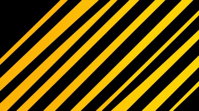 Abstract black and yellow diagonal stripe geometric pattern seamless background, modern minimal design surface with bold contrasting lines, dynamic angled composition for wallpaper, textile print, pac