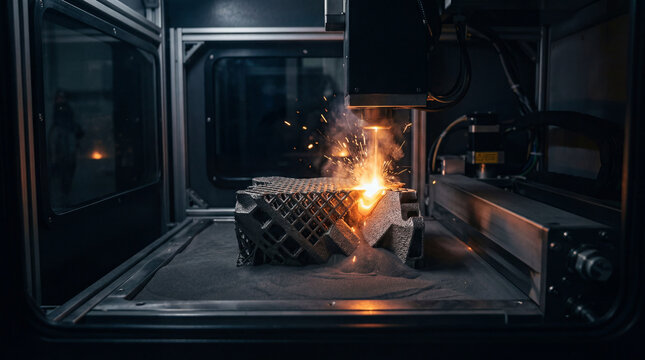 Metal 3D Printing Process with Laser Melting Powder