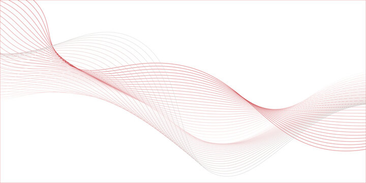 abstract red wave background, red wave vector illustration with wavy lines and digital light flow creates a modern business wallpaper texture, graphic design Banner Pattern background template,