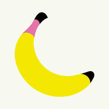banana isolated on white
