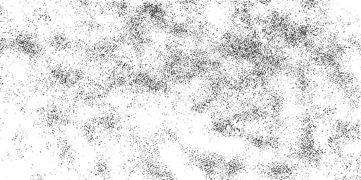 Black Dot Grain Noise with Halftone Fade, Dust Particle Texture and Weathered Sand Grunge Background Effect.