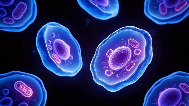 Cellular structures under microscope