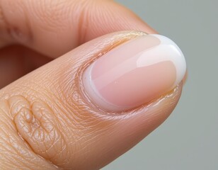 Fototapeta premium Wellgroomed Thumb with Natural Manicure