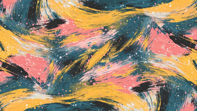 Modern expressive abstract painting pattern vector background
