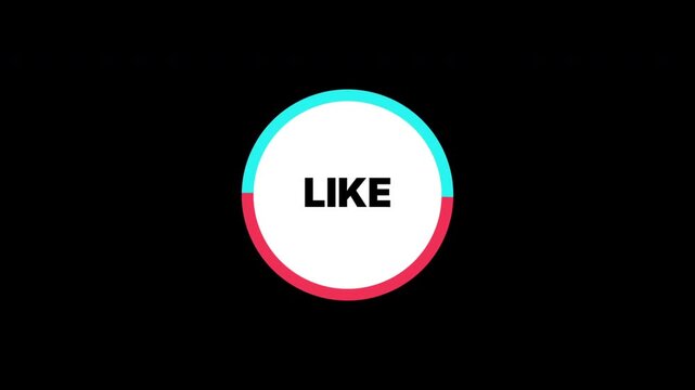 Social Media Call to Action Animation, TikTok Style Outro, Like Comment Share Glitch Text, Motion Graphic Closing Screen, Engagement Elements 4k video
