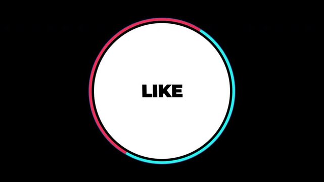 Social Media Call to Action Animation with Like Comment and Share Text, TikTok Style Graphic, Outro Video Overlay, Engagement Buttons, Subscriber Reminder 4k video