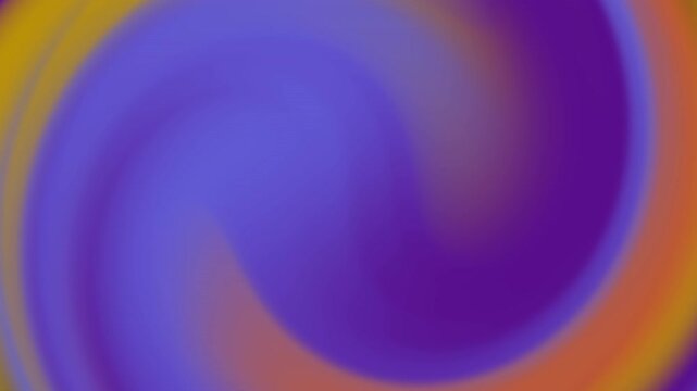 Smooth abstract liquid gradient background with vibrant purple, indigo, and orange vortex swirls. Perfect for creative digital backdrops, tech presentation videos, and modern motion graphics
