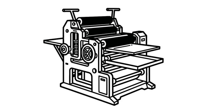 Industrial printing machine equipment device.