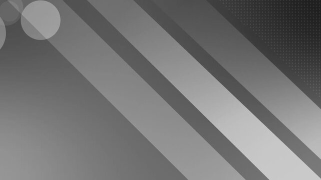 Diagonal neon stripes with circles background animation, Abstract geometric background with diagonal stripes