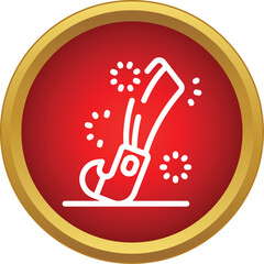Obraz premium Elf boot icon symbolizing festive holidays and santa's helpers