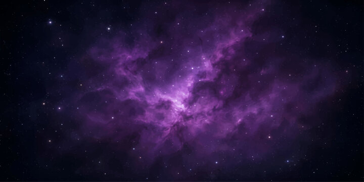 Abstract space galaxy background with stars, nebula and cosmic starfield in a dark pink universe sky illustration