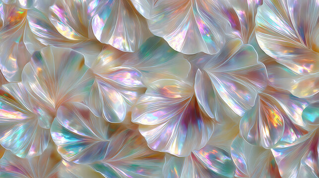 Iridescent Pearl Shell Pattern