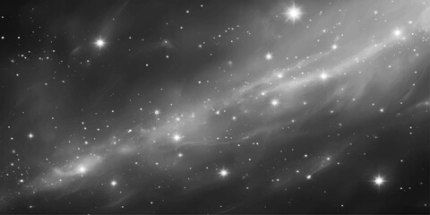 Abstract space background with stars and clouds in a dark blue galaxy universe illustration sky © RD Visuals