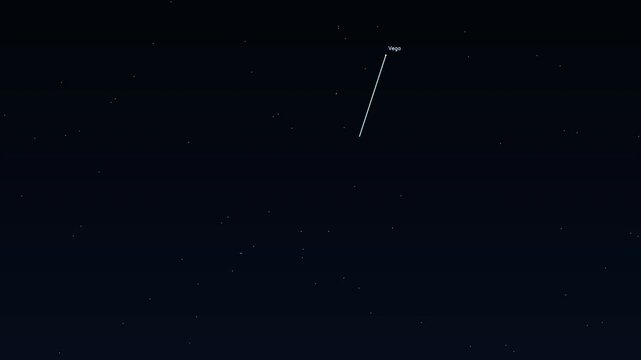 Lyra Vega Sheliak Sulafat constellation educational labeled animation accurate night sky star field map glowing golden lines connecting bright stars deep space astronomy cosmos astrophysics cinematic