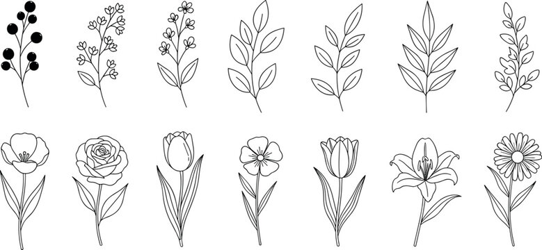 Collection of computer mouse cursor icons with various clicking effects paired with a hand-drawn line art illustration of a basketball player dribbling, isolated.