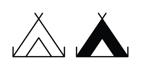 Camping icon. symbol pictogram. UX UI icon © Hunt