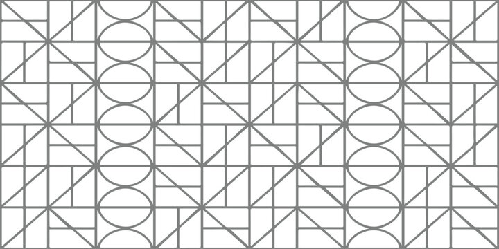 Abstract geometric seamless pattern with gray metal grid shapes and hexagon texture wallpaper vector illustration