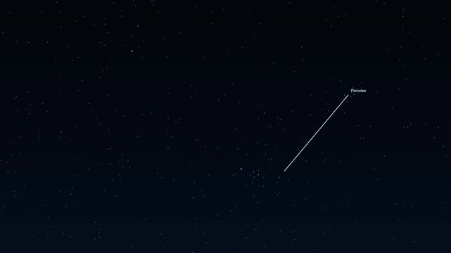 Taurus Aldebaran Elnath Pleiades Zodiac constellation educational labeled animation accurate night sky star field map glowing golden lines connecting bright stars deep space astronomy cosmos