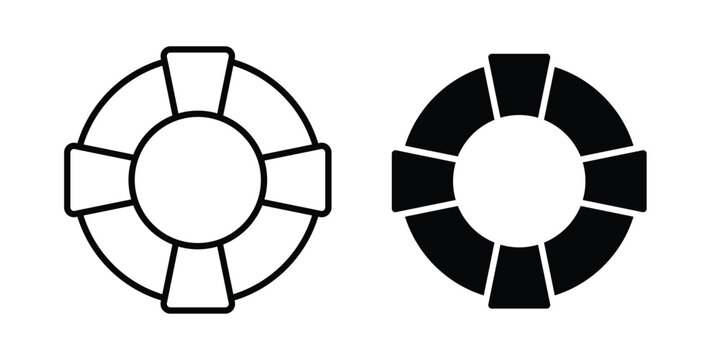 Life buoy icon. symbol pictogram. UX UI icon