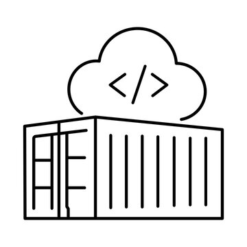 Docker Container Technology Icon