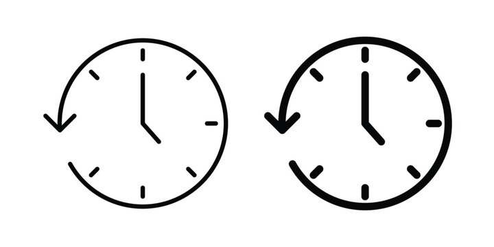 Past time icon. symbol pictogram. UX UI icon