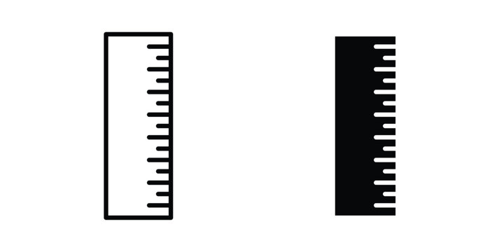 Ruler icon. symbol pictogram. UX UI icon