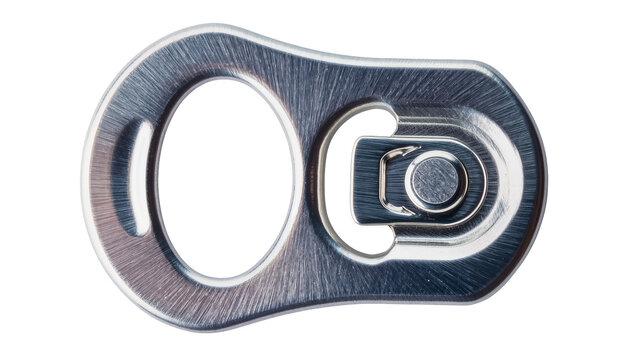 Metal pull tab with brushed texture