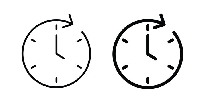 Time forward icon. symbol pictogram. UX UI icon