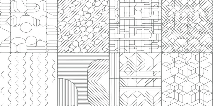 Seamless vector metal wire fence pattern architectural design sketch illustration