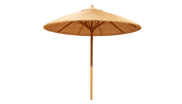 parasol on the beach, beach umbrella, isolated beach umbrella, bamboo beach umbrella
