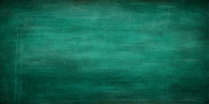 Empty green chalkboard with chalk dust marks, ready for a new lesson or creative idea.