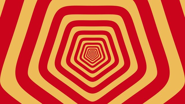 Pentagon Warp 4K Seamless Loop Abstract Motion Background for Futuristic and Stylish Design