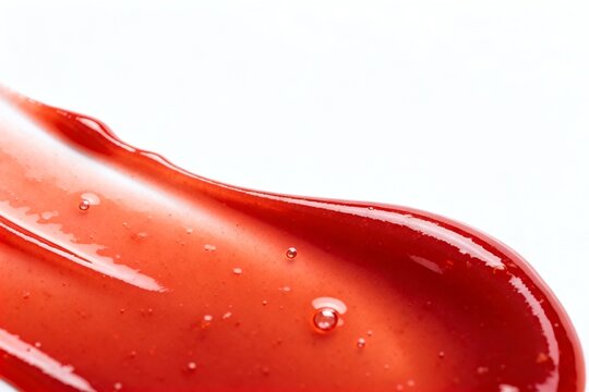 Closeup of red viscous liquid