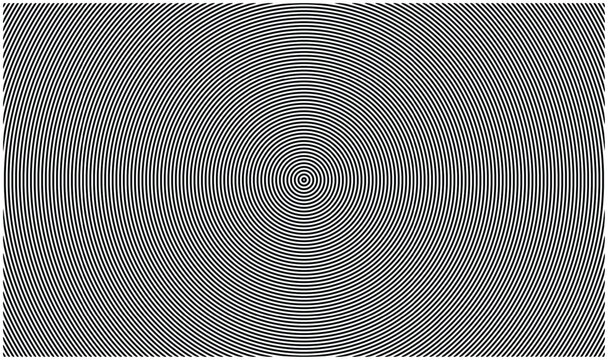 Black White Spiral Concentric Circle Optical Illusion Abstract Pattern Background Design