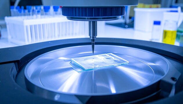 Microtome Slicing Thin Tissue Sections in a Laboratory Setting