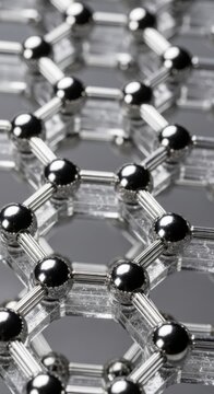 Graphene, nano material, molecular structure, hexagonal lattice, silver