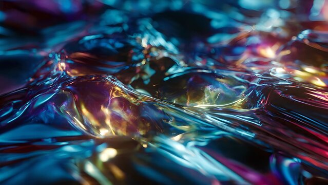 Fusion of liquid metal and iridescent plasma energy, glowing wisps of light trapped in chrome currents, fluid dynamics