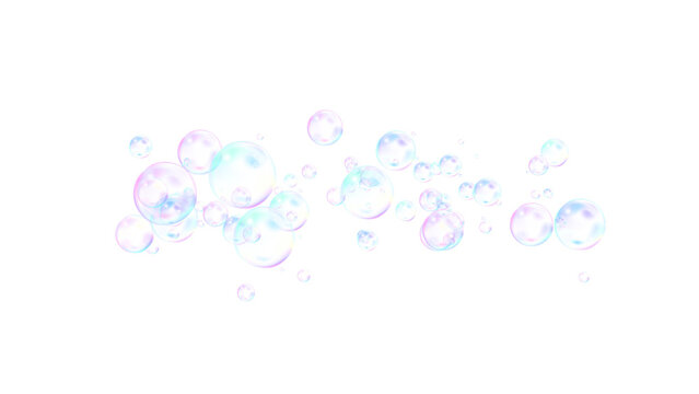 soap bubbles isolated foam bubbles random on transparent background,png cosmetics and beauty overlay social media design element