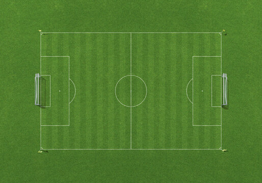 Soccer field, overhead view