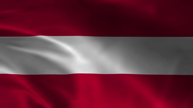 waving flag of Austria close up, national Austrian symbol background animation, official state banner video, independence day and patriotic concept