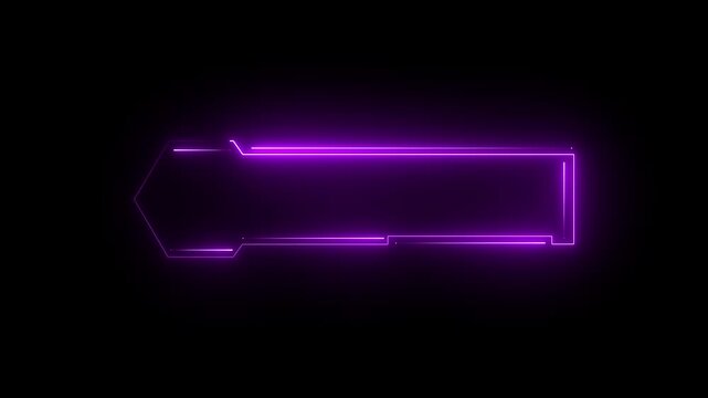 Lower third neon line animation title. Simple and easy to use. Lower Third animation ,Futuristic design lower third banner animation. 