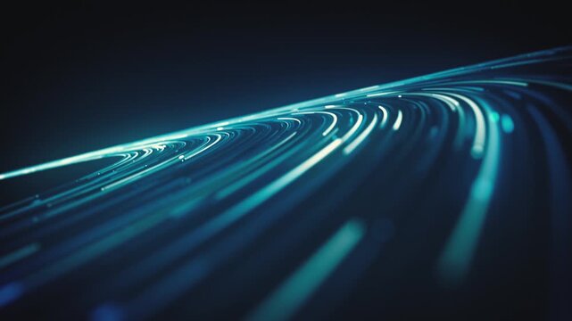 Digital Saturn's Rings Light Strings Background
Abstract digital background with a trail of light energy strings flowing into space