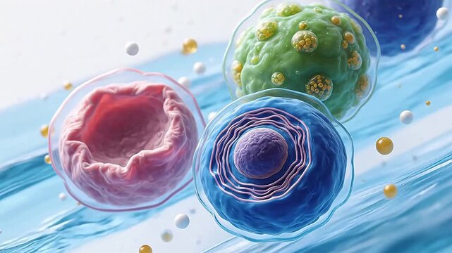 Cellular structures in liquid