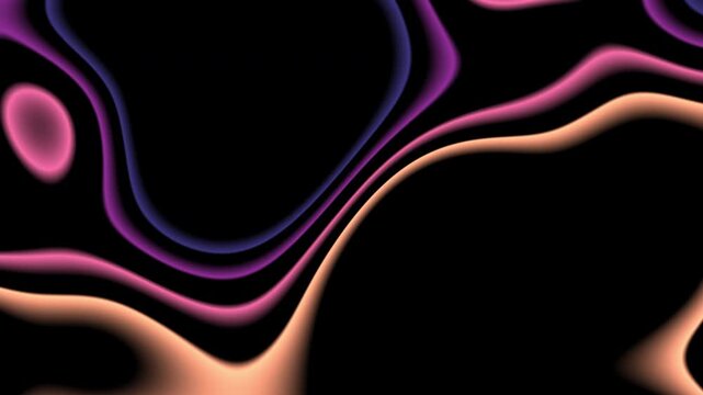 Radiant neon spectrum streaks blending hues, moving in clean parallel motion on a dark canvas for modern atmospheric design