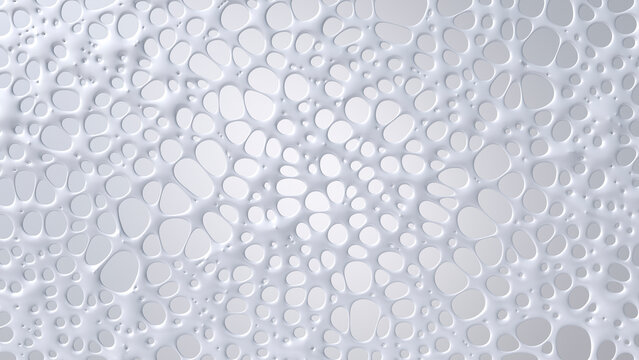 White structure, 3D Rendering
