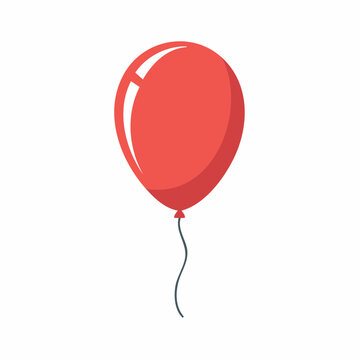 Red Balloon with String